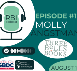 Molly Angstman of Three Bells Books featured on Iowa SBDC Podcast