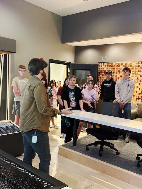 YEA students tour Renovo Media Group in Clear Lake, IA